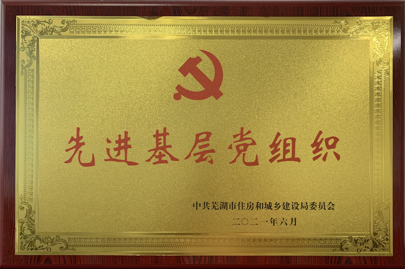 2021芜湖市住建局先进基层党组织