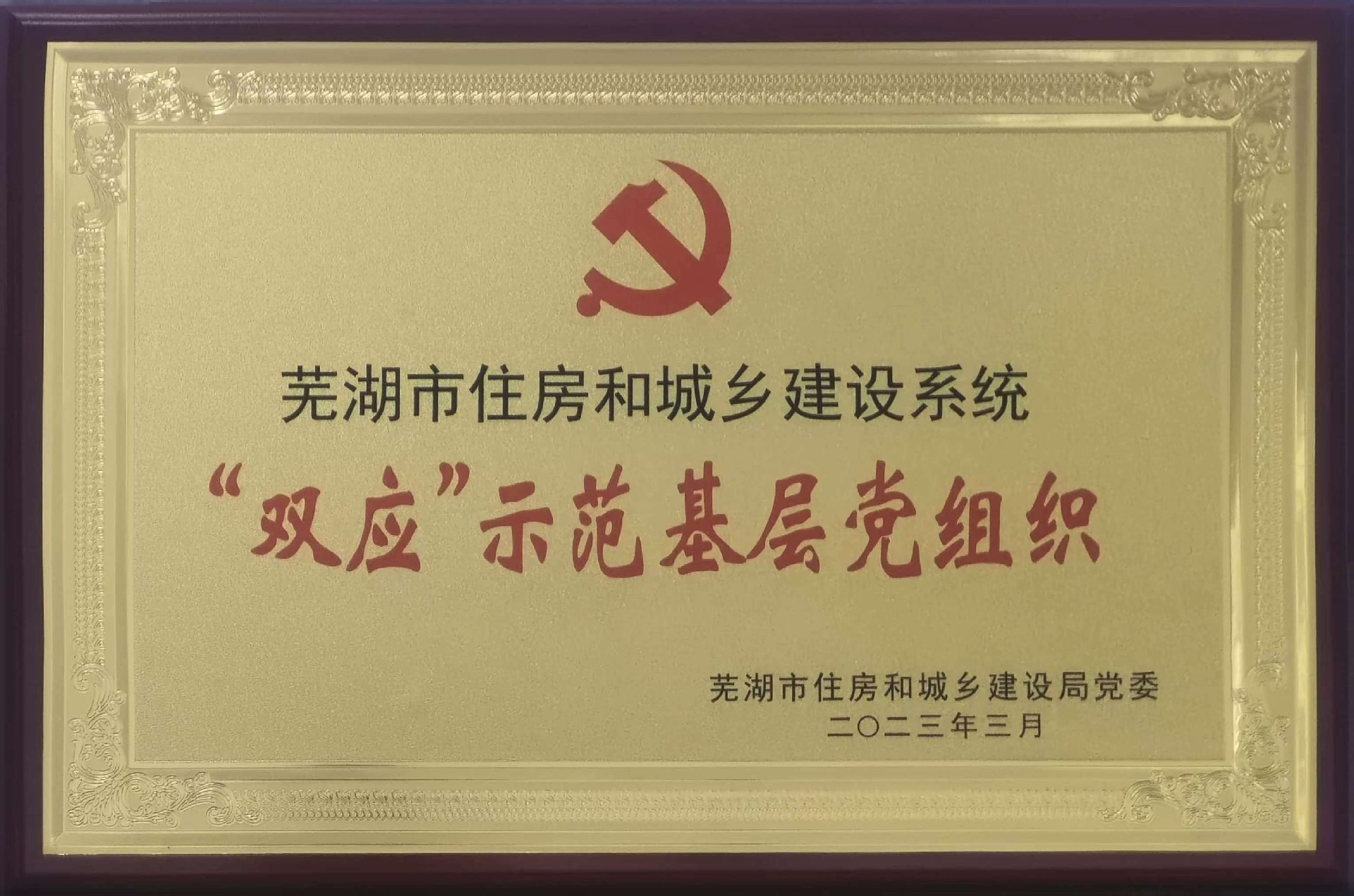 2023“双应”示范基层党组织